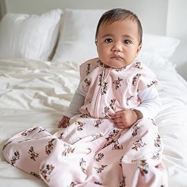 HALO Disney Baby Sleepsack, 100% Cotton Wearable Blanket, Swaddle Transition Sleeping Bag, TOG 0.5, Minnie Fun, Medium, 6-12 Months