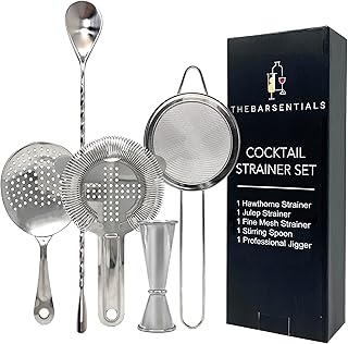 10 Crown Royal Apple Drink Recipes for Smooth Sweet Apple Cocktails 54 Cocktail Strainer Set Stainless Steel Bar Tools with Stirring Spoon - Ha...