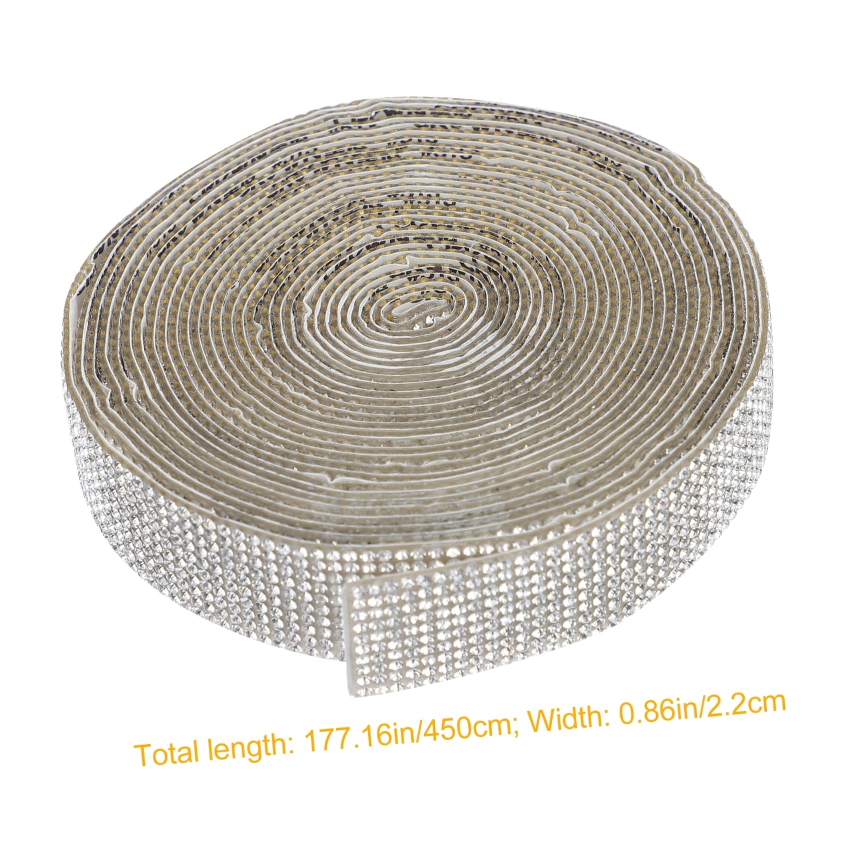 Lurrose 2stücke Selbstklebendes Strassband Yards Dekoratives Kristallbänder Für Diy-handwerk Glitter-ribbon Für Hochzeiten Partys Reihig Breit Für Dekorationen Und Accessoires
