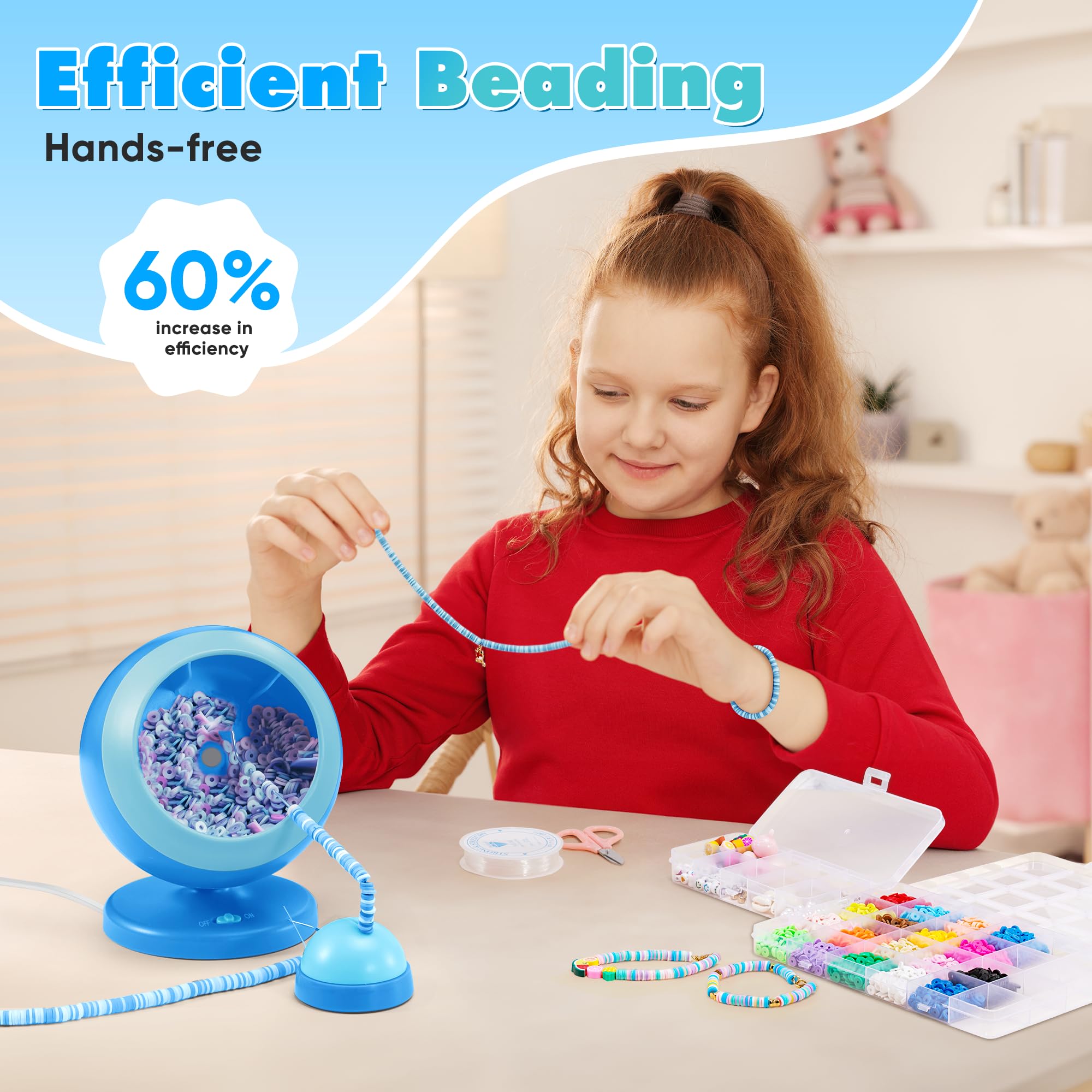 Cool Maker Bracelet Maker Tilhumt Clay Bead Spinner, Electric Bead