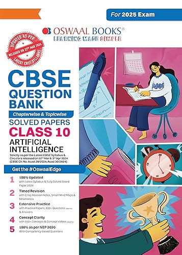 Oswaal CBSE Question Bank Class 10 Artificial Intelligence, Chapterwise and Topicwise Solved Papers For Board Exams 2025