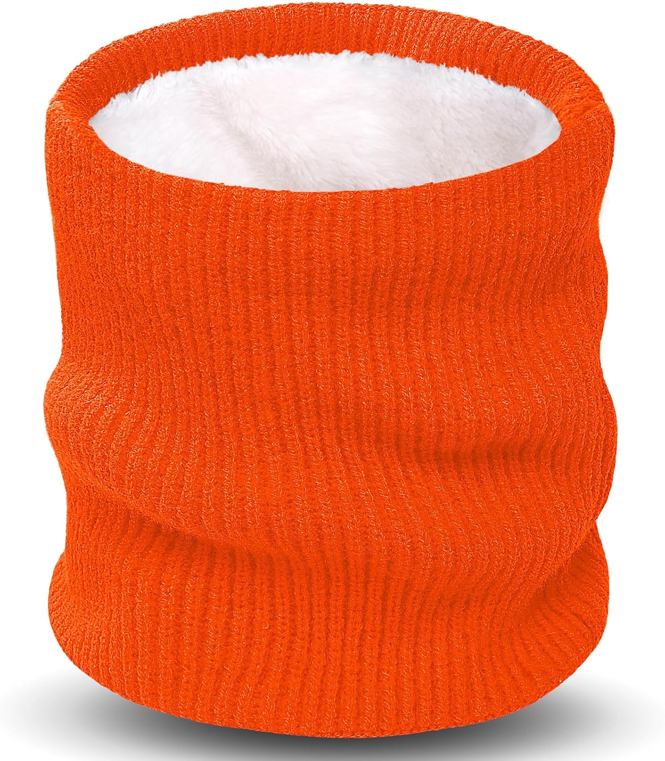 Fleece Lined Neck Warmer Gaiter for Men Women Winter Knitted Face Scarf Ski Neck Cover for Cold Weather