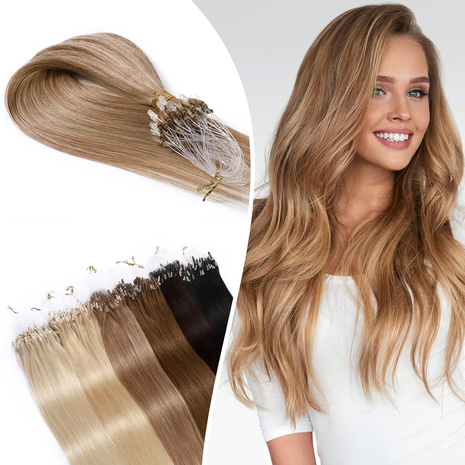 Hairro Microlink Hair Extensions Human Hair Micro Loop