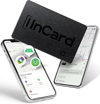 Wallet Tracker Card Certifer by Apple Find My & Googles Find HubFind My Device Wallet Finder, 5 Years Battery Life Bluetooth Tracker, Smart Card for Passport, Luggage, Android Air Tracker