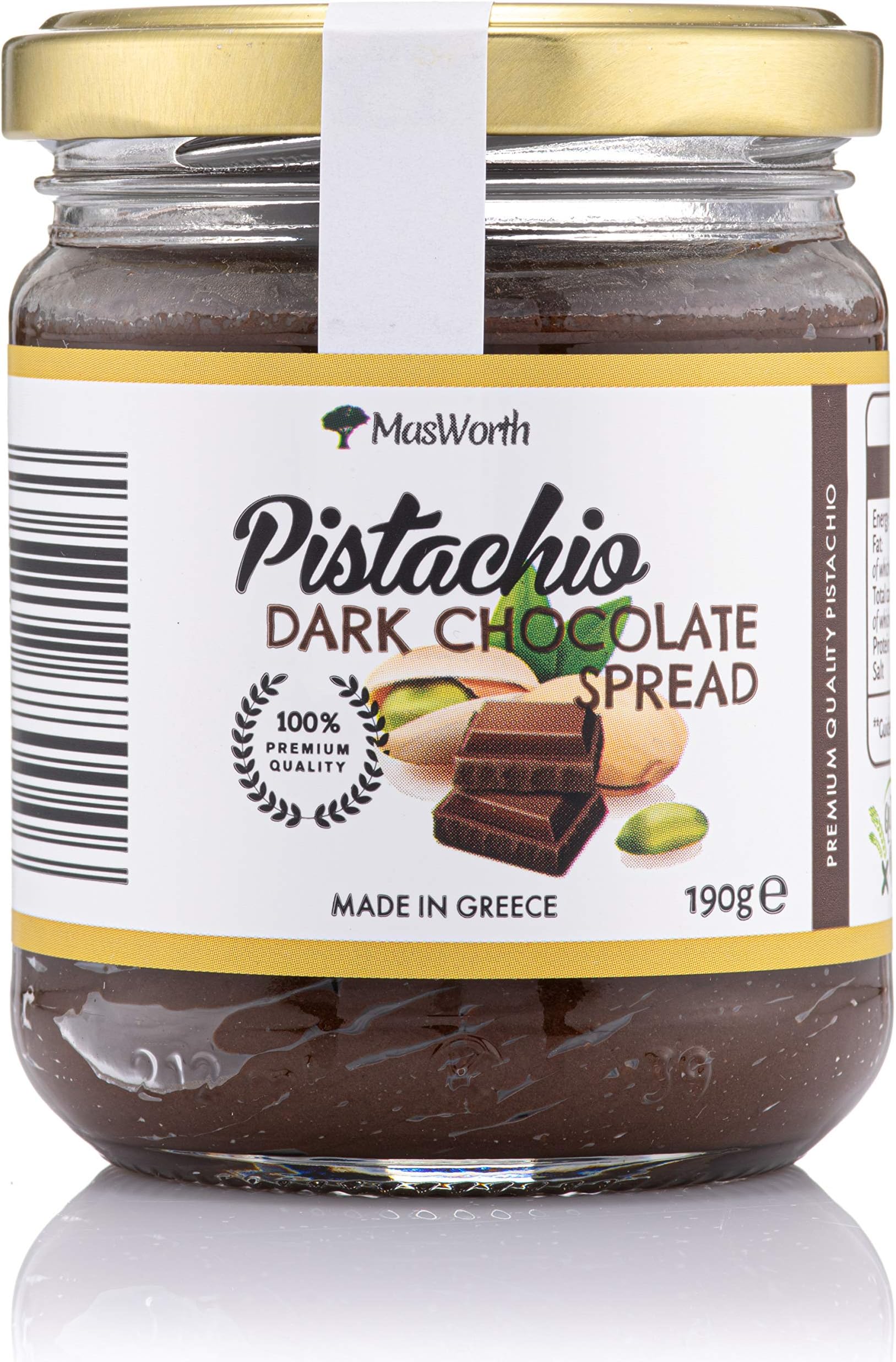 MasWorth Pistachio and Dark Chocolate Spread