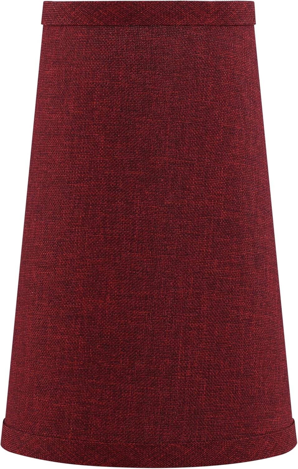 Aspen Creative 32214 Transitional Hardback Empire Shape Spider Fitter Lamp Shade in Burgundy Burlap Texture Fabric, 4-1/4" Top x 6" Bottom x 9" Slant