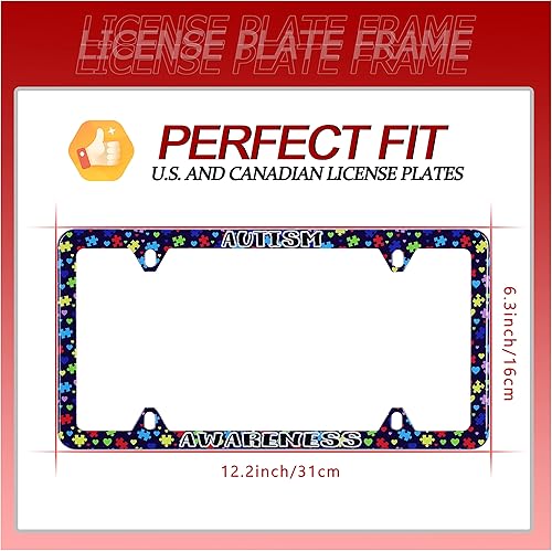 Miniatura 4 de Hippie Peace - Marco de matrícula abstracto con patrón de flores de arco iris, soporte de placa de acero inoxidable a prueba de óxido, decoración