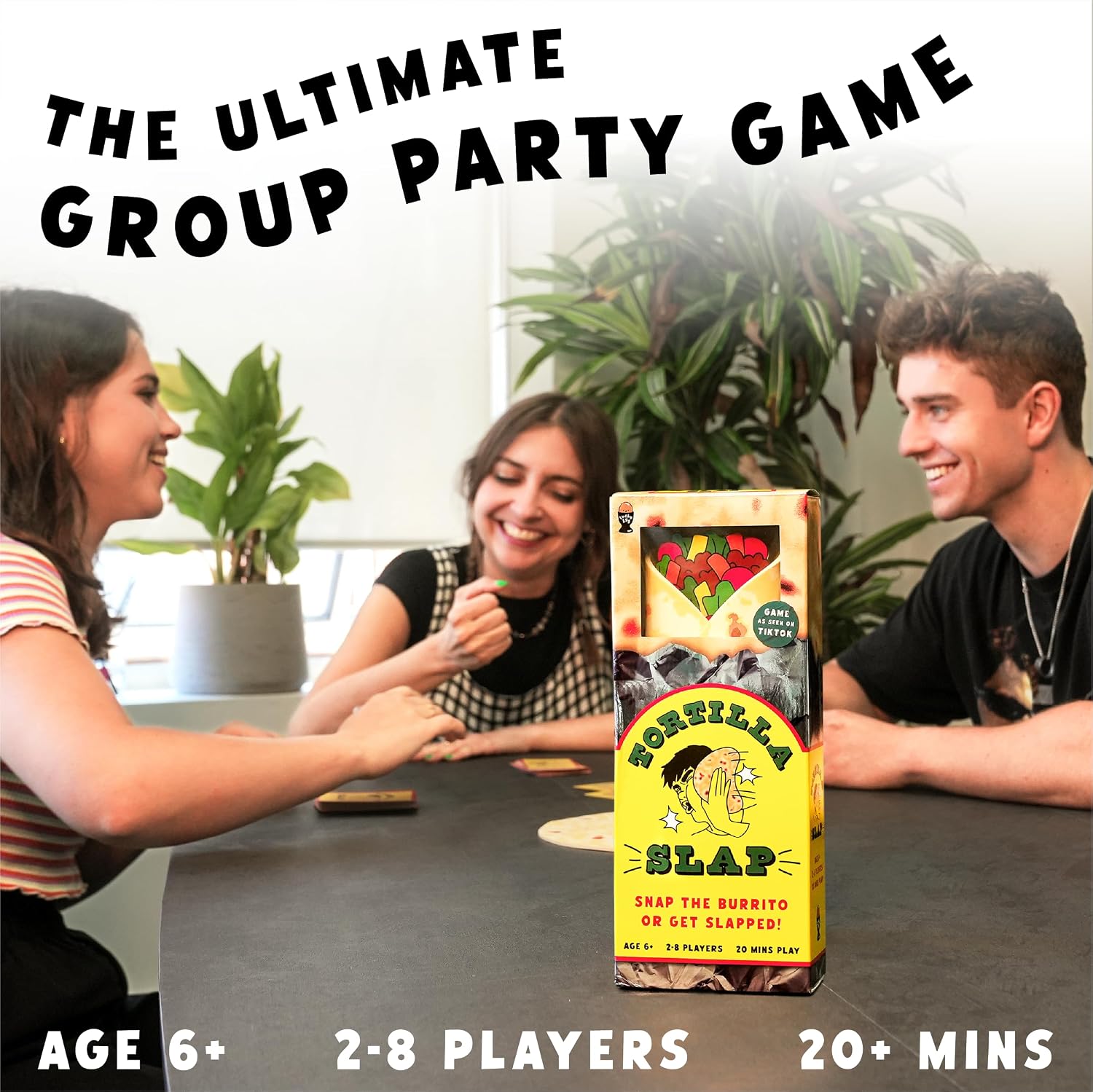 Lucky Egg Exciting Tortilla Slap Family Game - Fun Family Games for 6+ Year Olds, 2-8 Players - Party Games for Adults & Kids - Perfect for Indoor & Outdoor Games Nights, Games Kids, Funny Games
