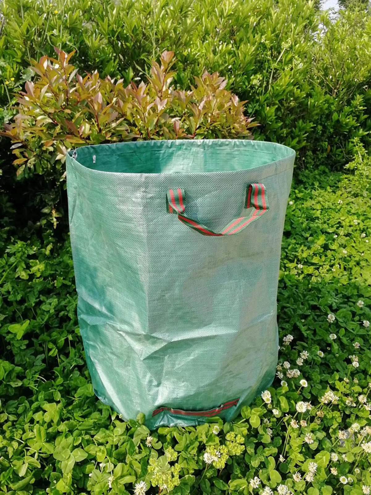 300L Sacchi Rifiuti da Giardino 3Pack, Sacchi da Giardino in Tessuto di Polipropilene (PP), Sacco per Raccolta Foglie, Robusto, Antistrappo