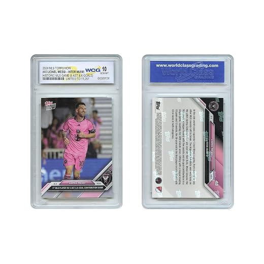 WCG 2024 Topps Now Lionel Messi Inter Miami Historic MLS Game Card #46 - Graded GEM Mint 10