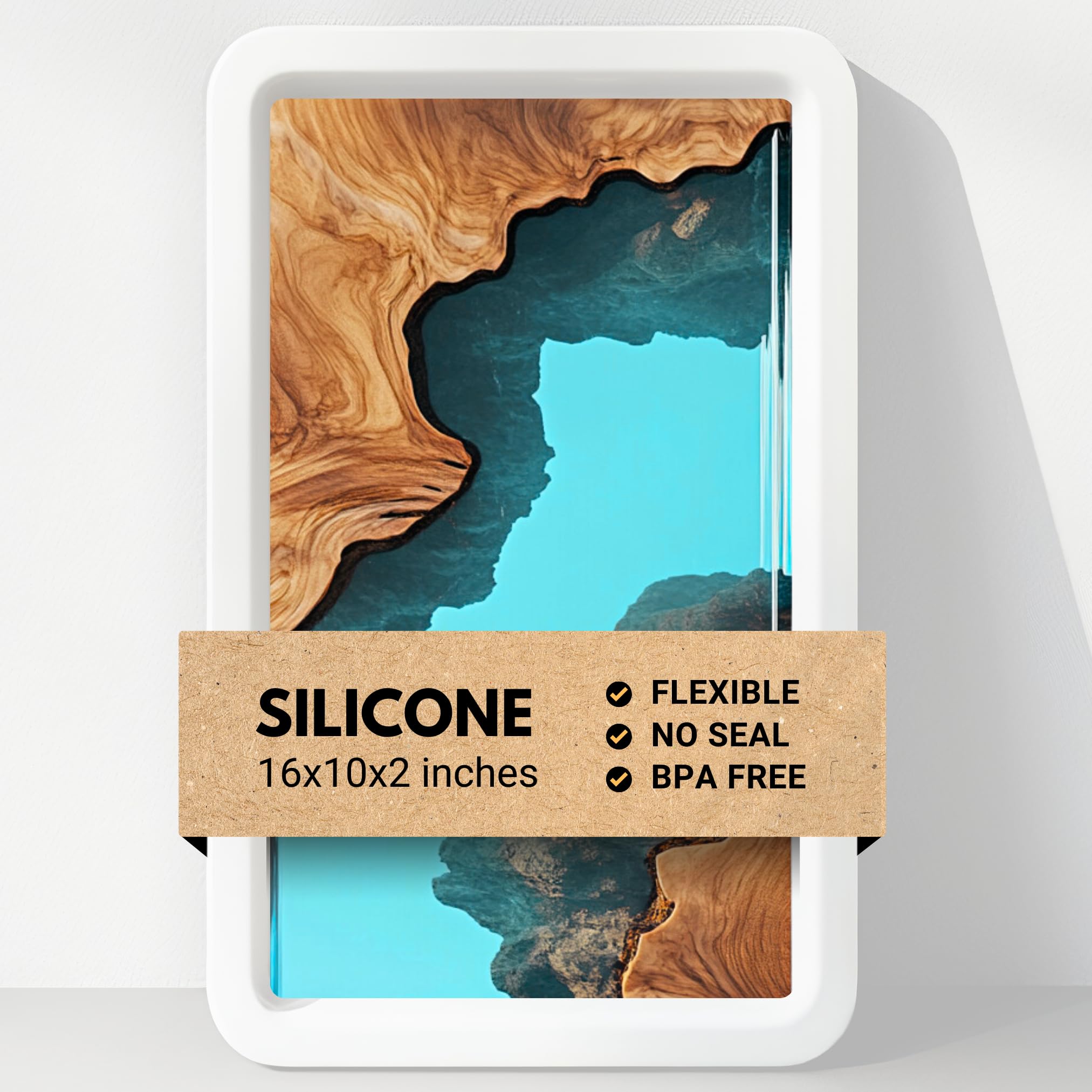 Alaskey 16"x10" Rect Silicone