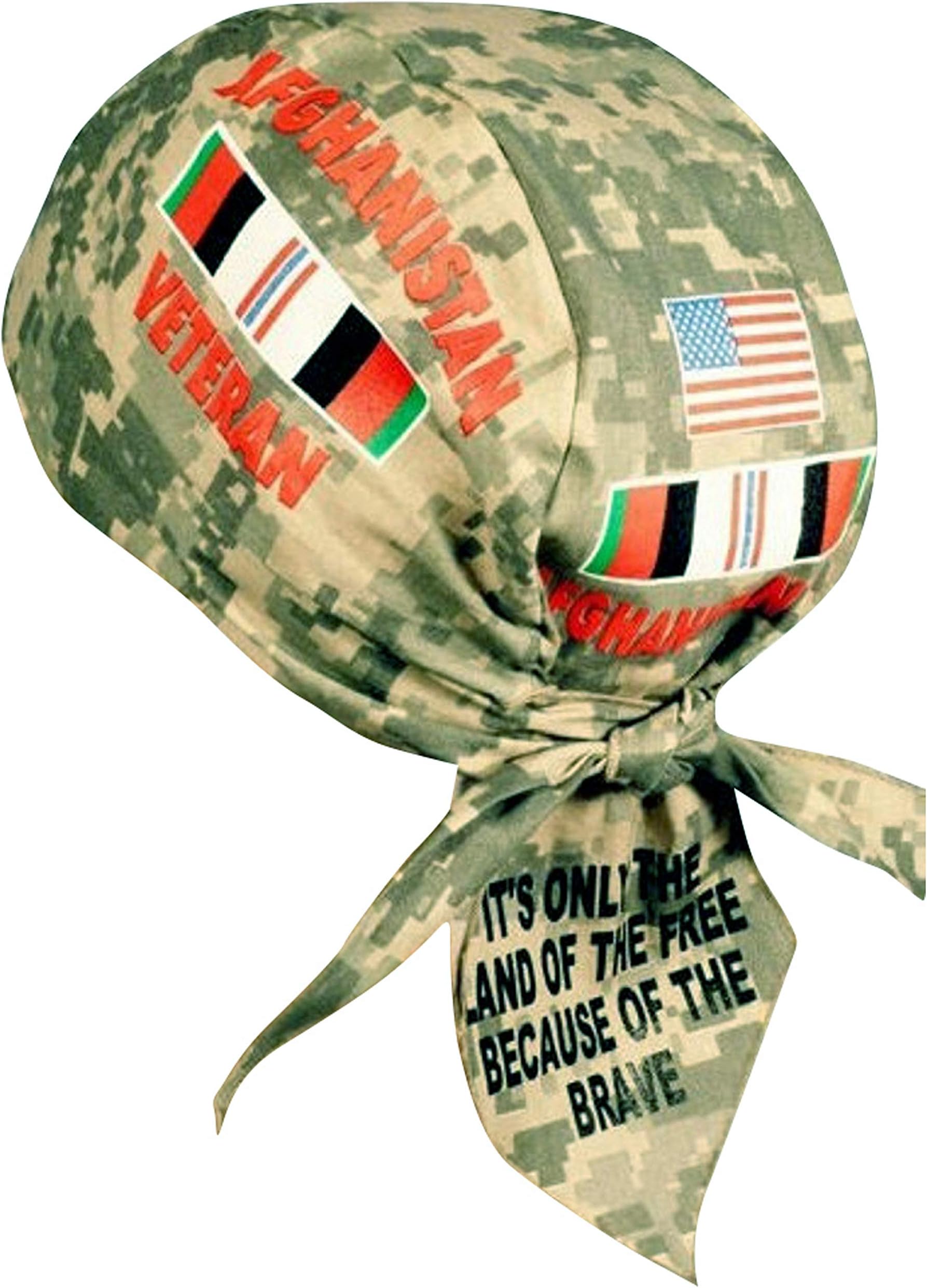 Afghanistan Veteran Dorag Camouflage Skull Cap Bandana Head Wrap
