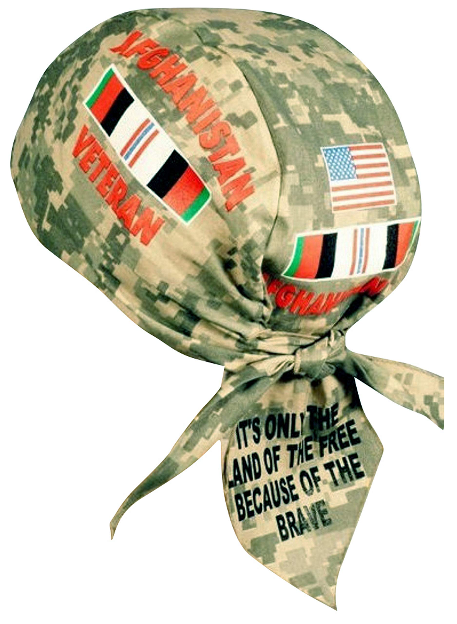 Afghanistan Veteran Dorag Camouflage Skull Cap Bandana Head Wrap