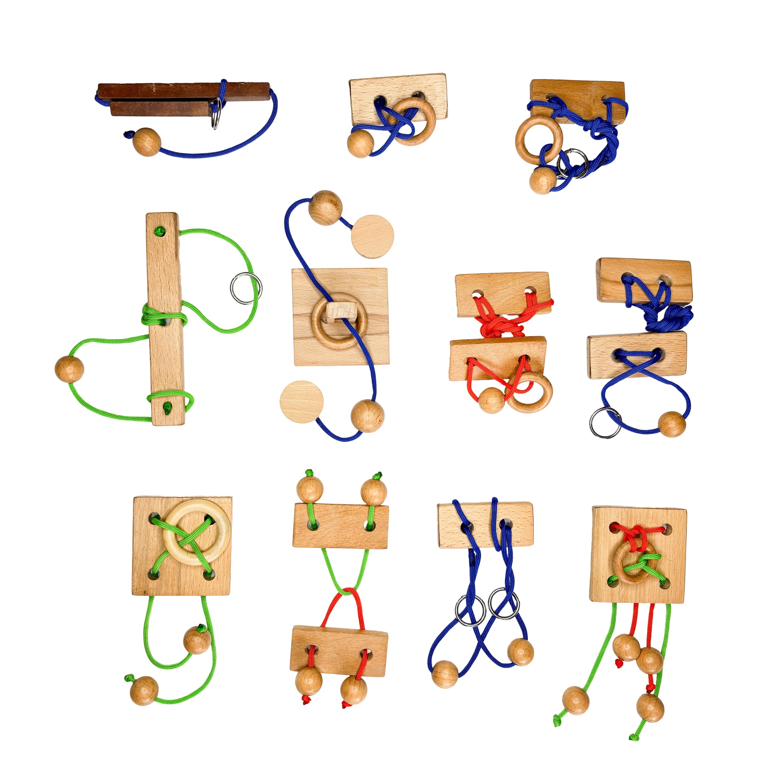 Mystrey Wooden Puzzle Set, 10 +1 Mystrey Puzzle, Enhance Cognitive Skills, Imagination, and Problem-Solving for Ages 6 and Up | Fun & Educational Brain Teaser for All Ages (B0DCDKCZVB) Amazon Price History, Amazon Price Tracker