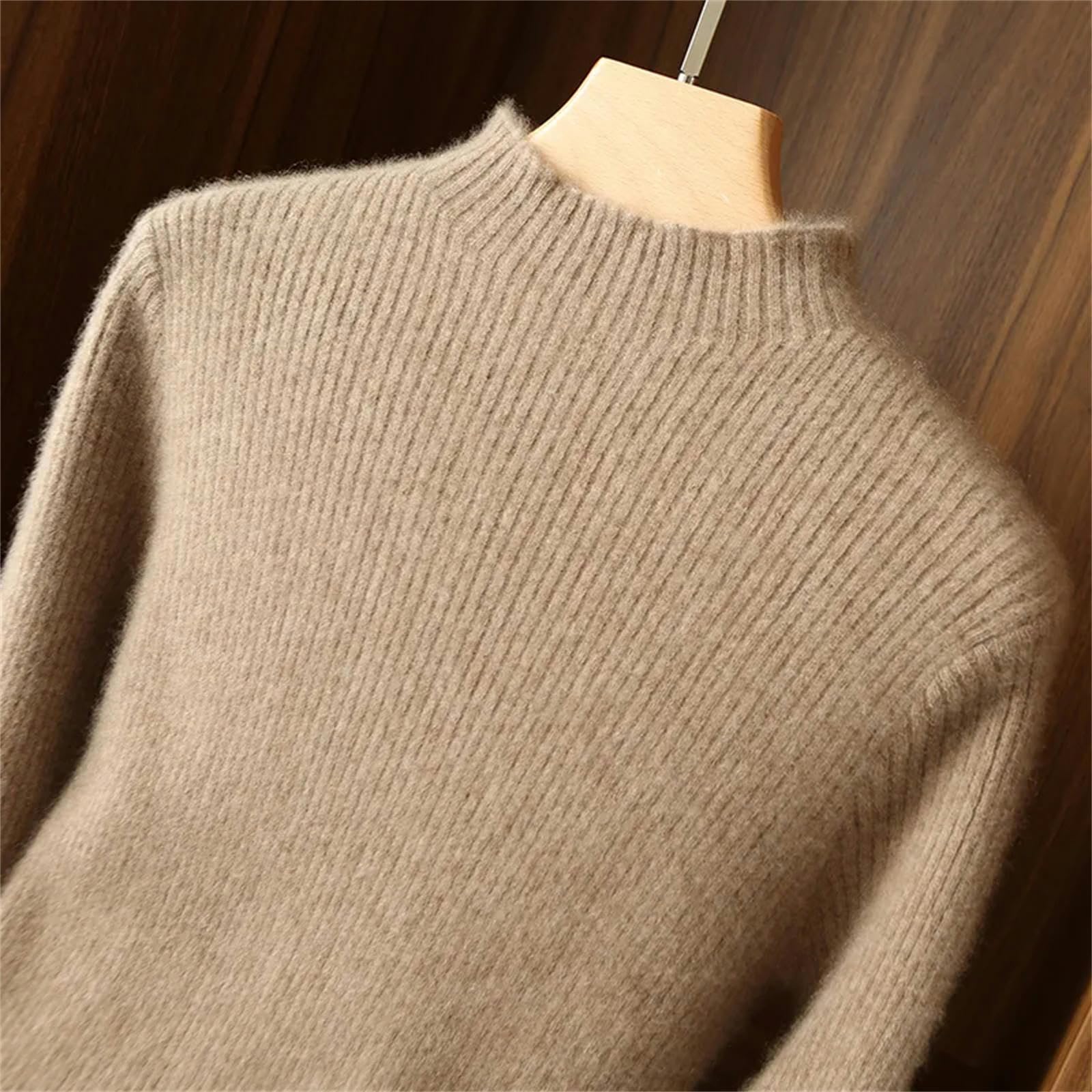 Sukienka kopertowa, sweter, damska sukienka z dzianiny, długi rękaw, sukienka do kolan, jesień/zima, S-2XL