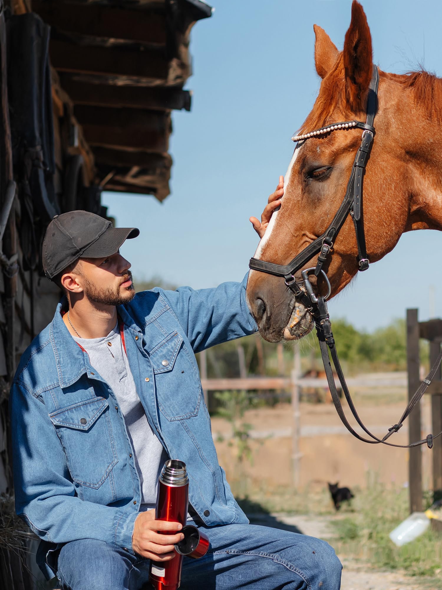 Mr.Stream Men's Snap Jean Jacket Western Cowboy Plaid Flannel Lined Work Denim Trucker Jackets
