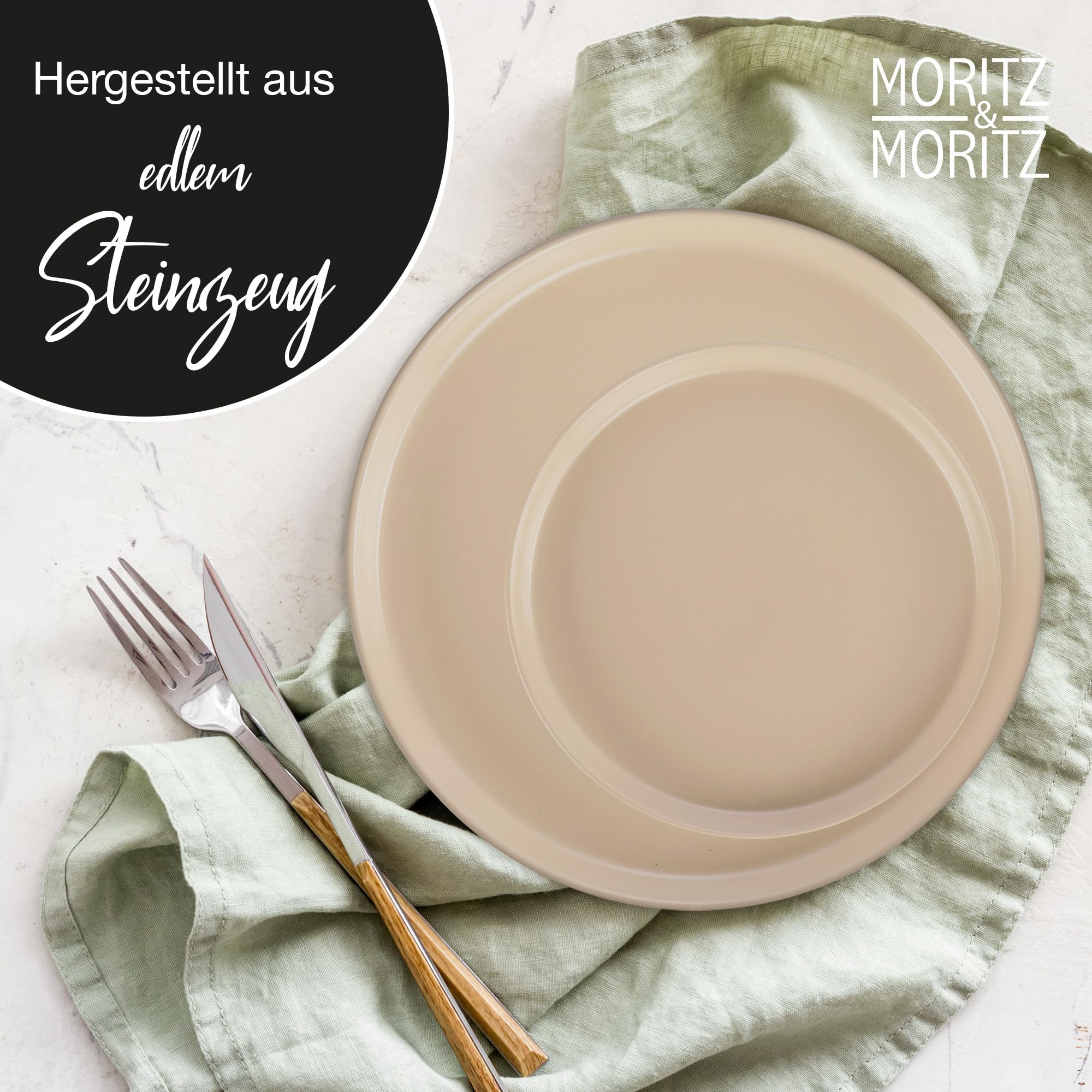 Moritz Moritz SWING ensemble de 6 assiettes à dîner pour 6 personnes