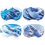 WTYPOPK Ski Goggle Cover Sleeve Protector, Scratch-Free Lens Ski Goggle Cover Protectors, Goggle Cover Gift for Ski Lovers