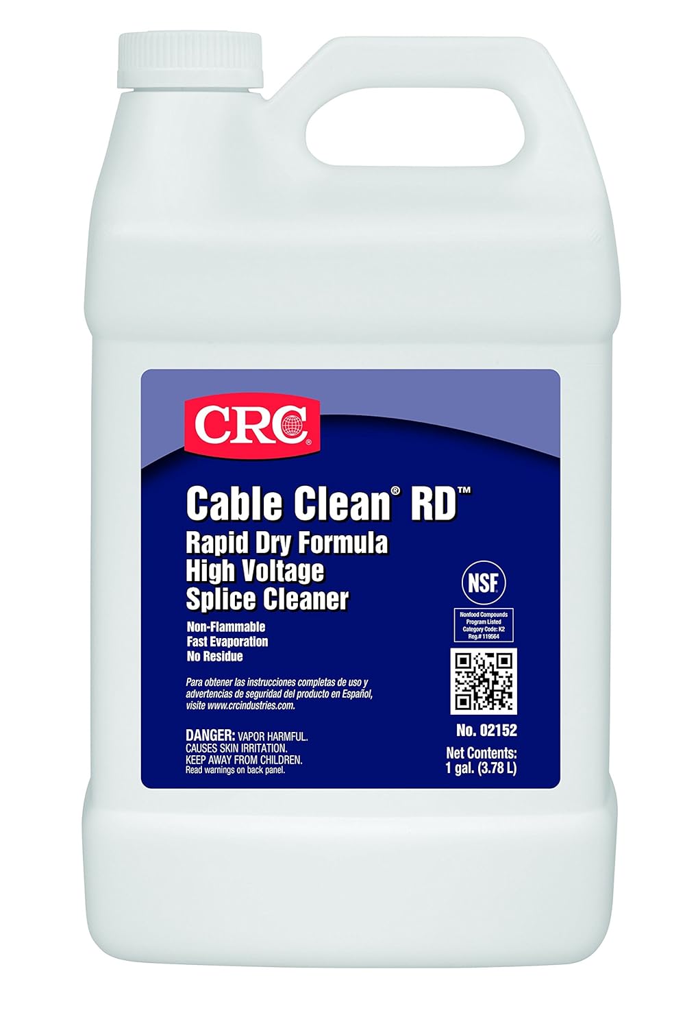 CRC Cable Clean RD High Voltage Cleaner 02152 1 Gallon, Cleaner for