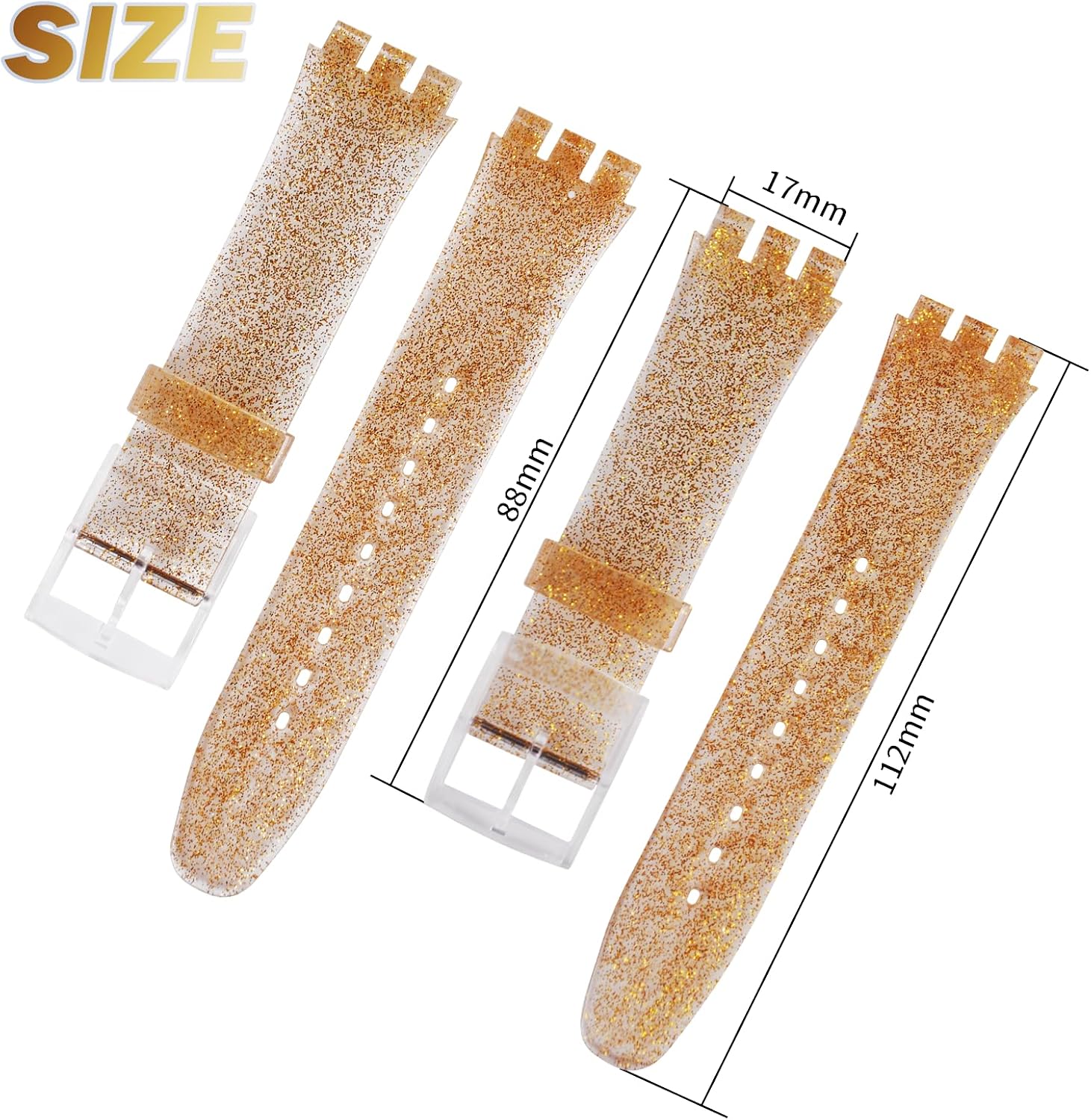 Silicone Rubber Watch Strap/Watch Band Replacement for Swatch (17mm 19mm 20mm) image 2