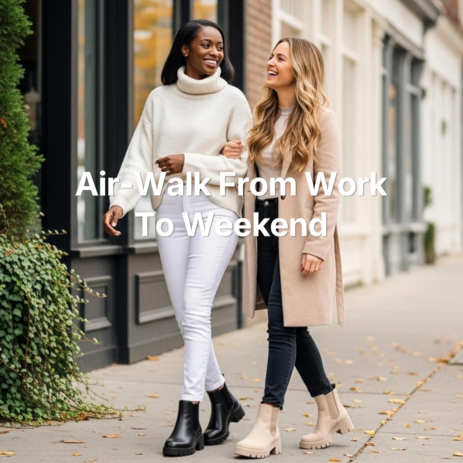 Vepose Women's 936 Chelsea Ankle Boots Platform Lug Sole Elastic Slip on Booties - Image 2