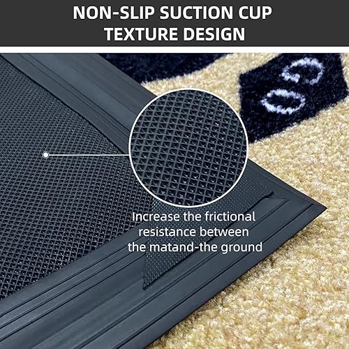 Miniatura 7 de MAOVOT Tapete comercial personalizado antideslizante con respaldo de goma para interiores y exteriores zonas de alto tráfico de 0433in de grosor