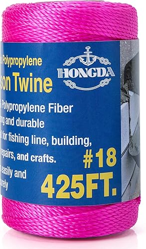 Miniatura 21 de HONGDA Cuerda de nailon trenzada, #15 x 1000 pies, cuerda de nailon para trabajos de mampostería, línea de trote, línea de señuelo, fabricación