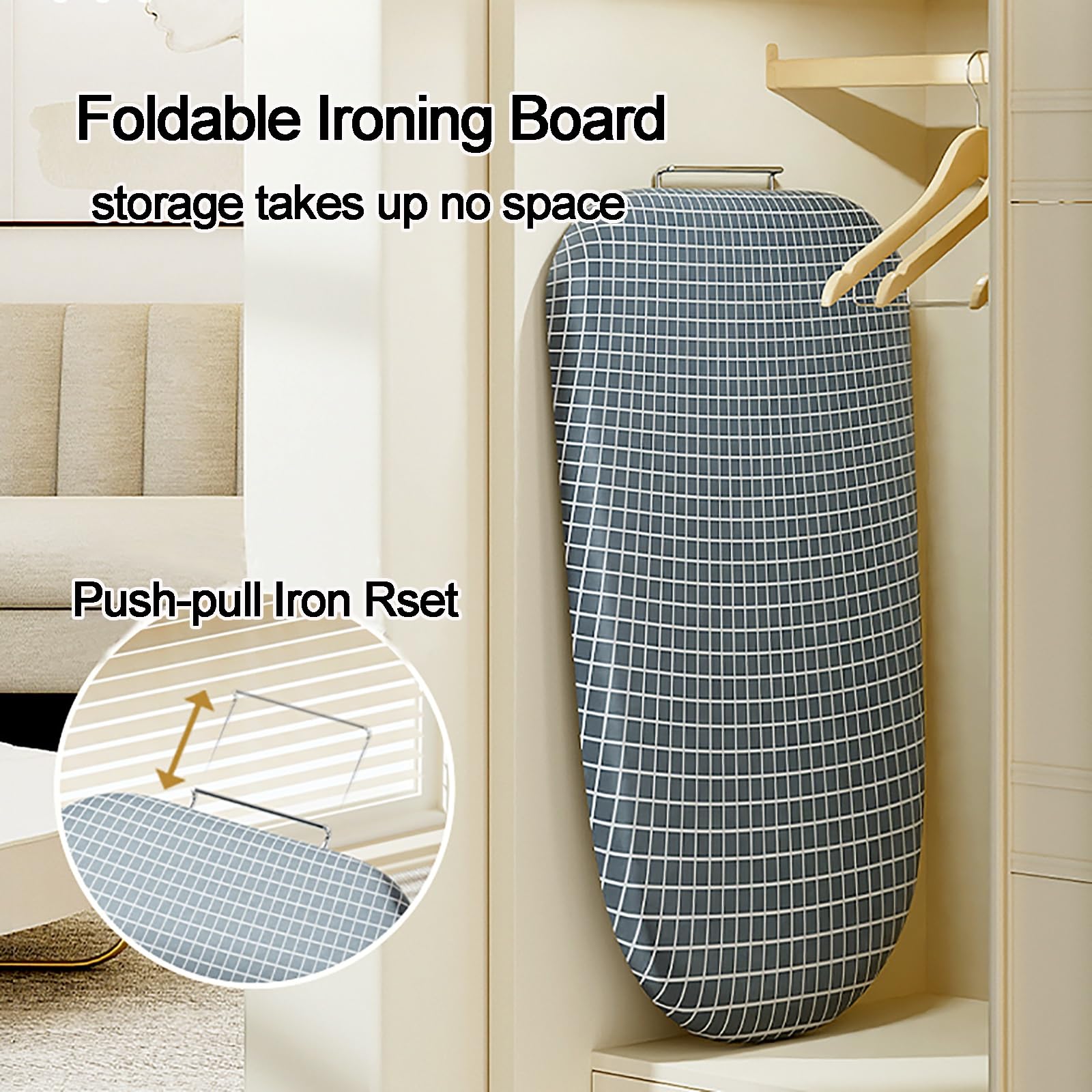 Tabla De Planchar De Mesa con Soporte para Plancha, Tabla De Planchar PortáTil con Funda Y Almohadilla, Tabla De Planchar Plegable Compacta Que Ahorra Espacio para ArtíCulos del Hogar, Dormitorio (Co