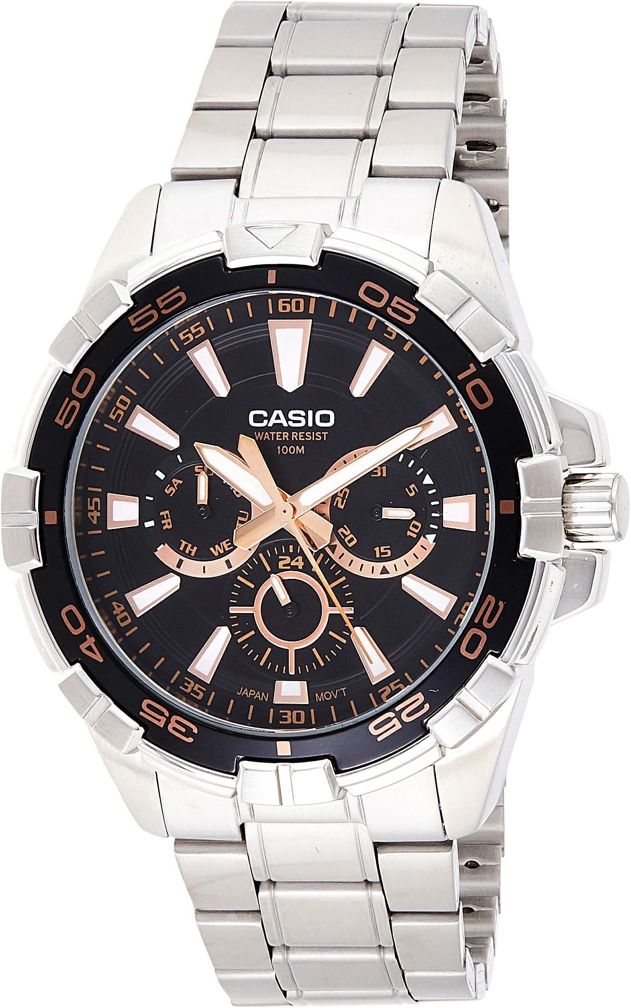 Casio Enticer Men Analog Black Dial Men's Watch - MTD-1069D-1A3VDF(A1326)