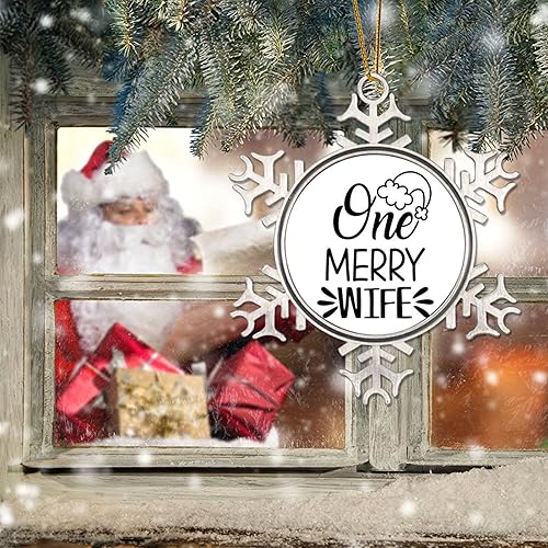 Vista 33 de Adorno de Feliz Navidad para decoración de árbol de Navidad, citas divertidas de Navidad, regalo de vacaciones, adorno de árbol de Navidad, adorno