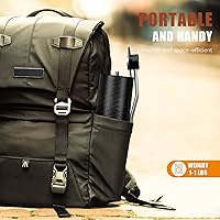 Vista 7 de Molinillo de café manual de 0.88 oz, molinillo de café manual CNC de acero inoxidable con ajuste de posicionamiento de doble rodamiento, molinillo