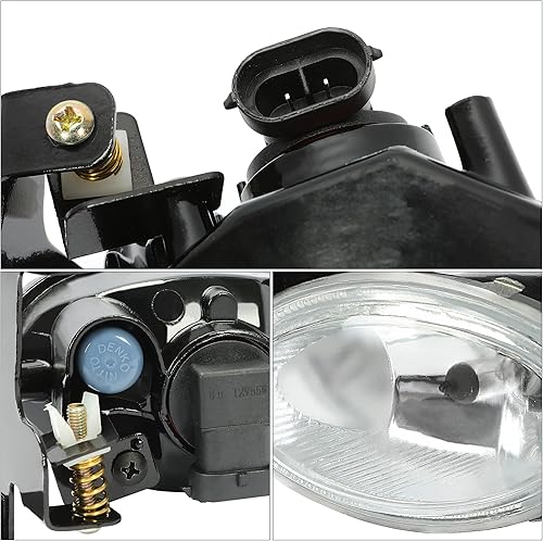 Miniatura 7 de HECASA Faros antiniebla compatibles con Honda Civic 2Dr Coupe 2006-2008, faros antiniebla de conducción con par de interruptores de repuesto para