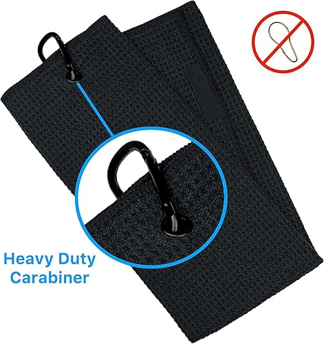 Miniatura 3 de Toalla de golf personalizada con bordado de lobo, toallas de golf con monograma para bolsas de golf con clip, toalla de golf personalizada para