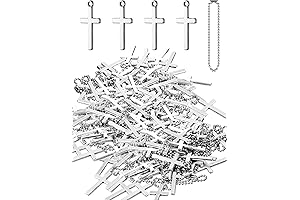 Delectable Bundle of 50 Exquisite Silver Cross Pendants