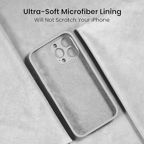 Miniatura 172 de FireNova Funda para iPhone 14 Pro, funda de silicona mejorada [protección de cámara] con [2 protectores de pantalla], forro interior de microfibra