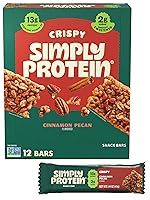 Vista 20 de SimplyProtein - Barra de proteínas bajas en carbohidratos, paquete de 16, chocolate con mantequilla de maní y chocolate negro y almendra, barras