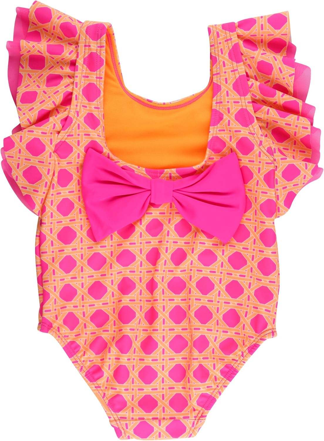 RuffleButts® Baby/Toddler Girls Ruffle Strap One Piece Swimsuit w/UPF 50+ Sun Protection