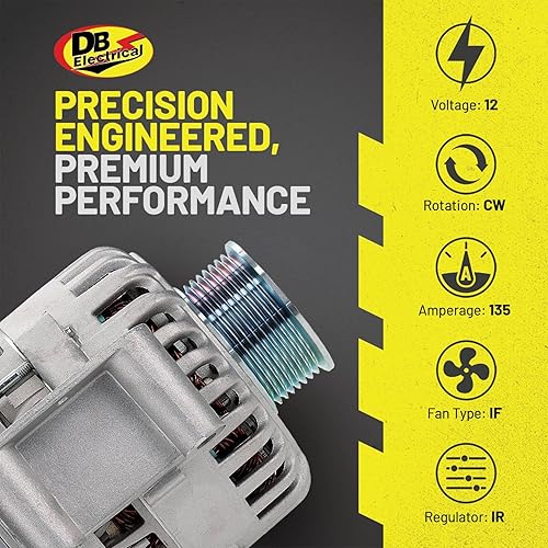 Miniatura 6 de DB Electrical Alternador AFD0106 compatible con/reemplazo para E Van 2004 2005 2006 2007 2008 2009 2010, 6.0L Diesel F150 F250 F350 Pickup 2003 2004