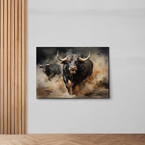 Miniatura 6 de Captivating Brilliance, Abstract Prints, Textured Bull Prints on Canvas, Handmade Artwork of Extraordinary Abstract Expression, Wall Art, Art Decor