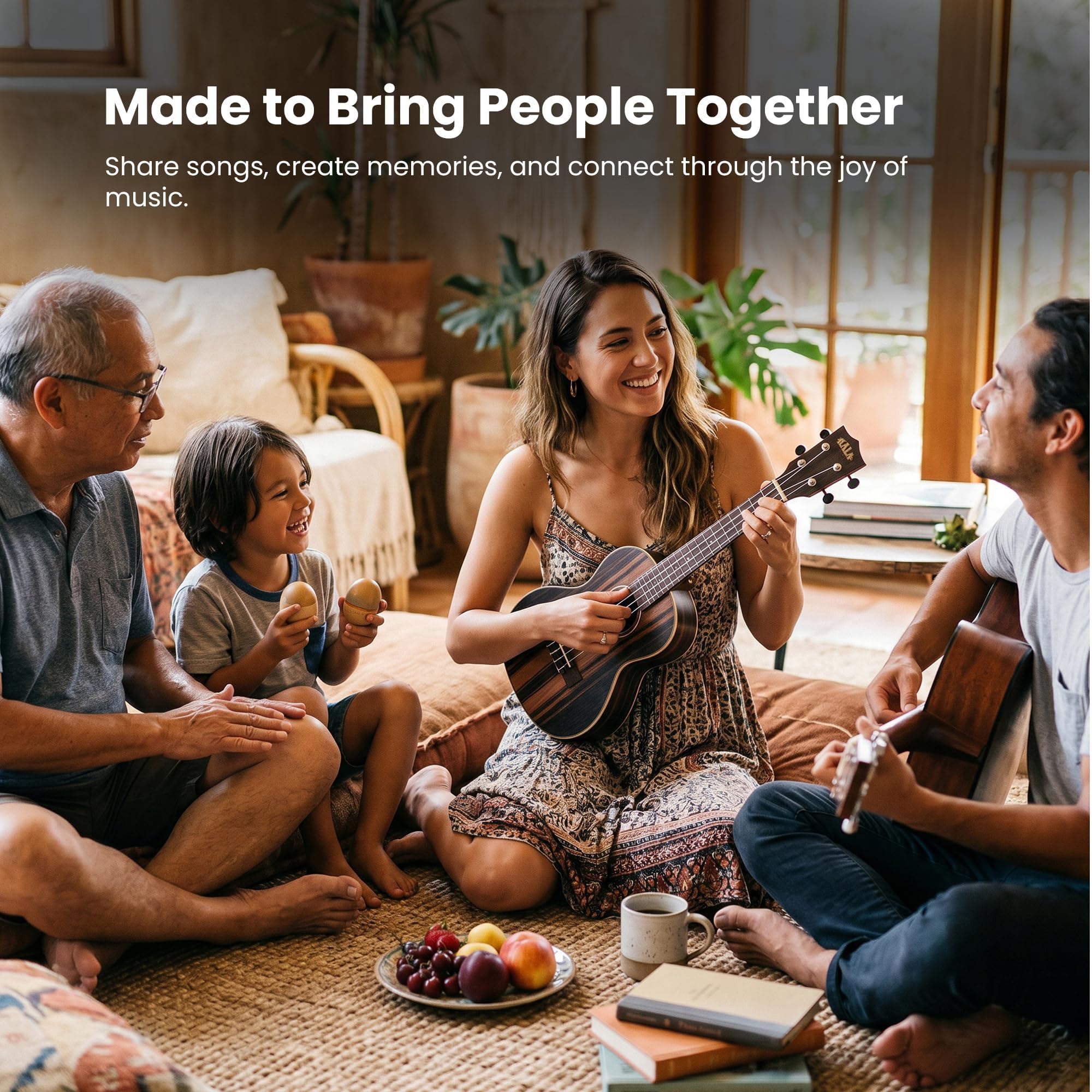 Kala - KA-EBY-TE - Ukulele tenore elettrificato Striped Ebony (2006)