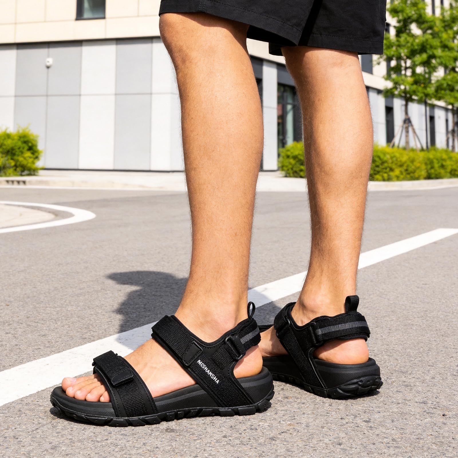 Mishansha Sandali Uomo Punta Aperta Estivi 39-46 EU | Scarpe Sportivi, Trekking, Antiscivolo, Spiaggia, Outdoor