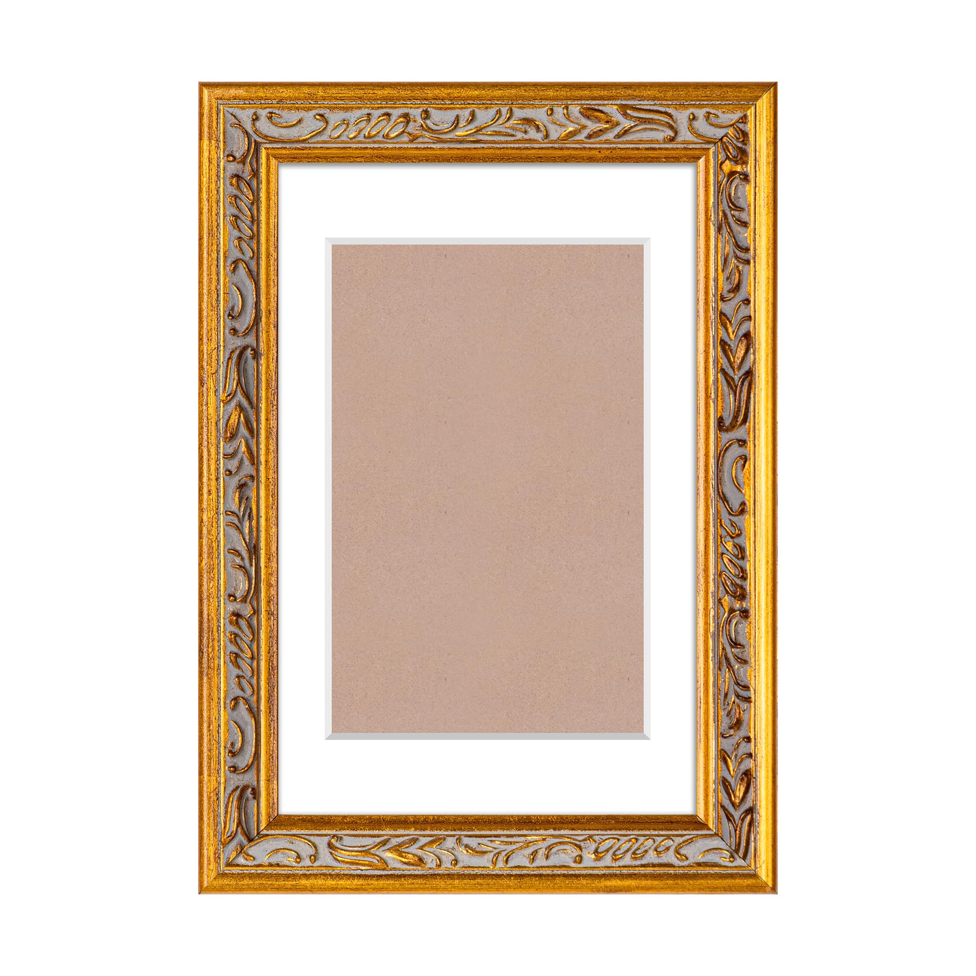 Cadre doré 10x15 cm ArtXO avec plexiglas incassable pour protection durable