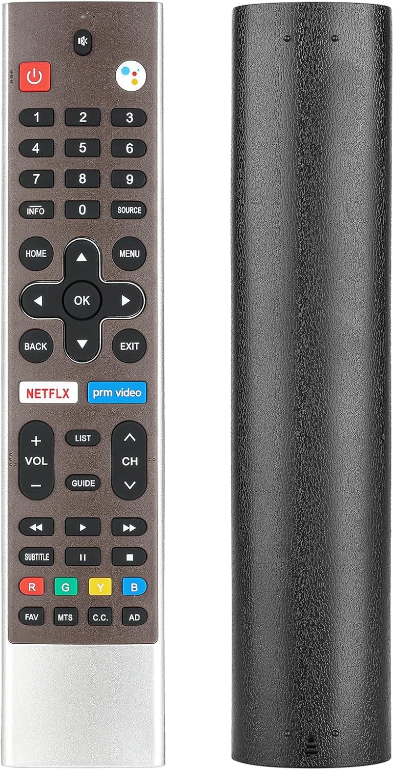 HS-7720 HS-7720H Voice Remote Control Compatible with Skyworth 4K UHD Smart Android TV 50UD7200 55UD7200 65UD7200 75UD6200 Replacement Controller with Netflix PrimeVideo Buttons