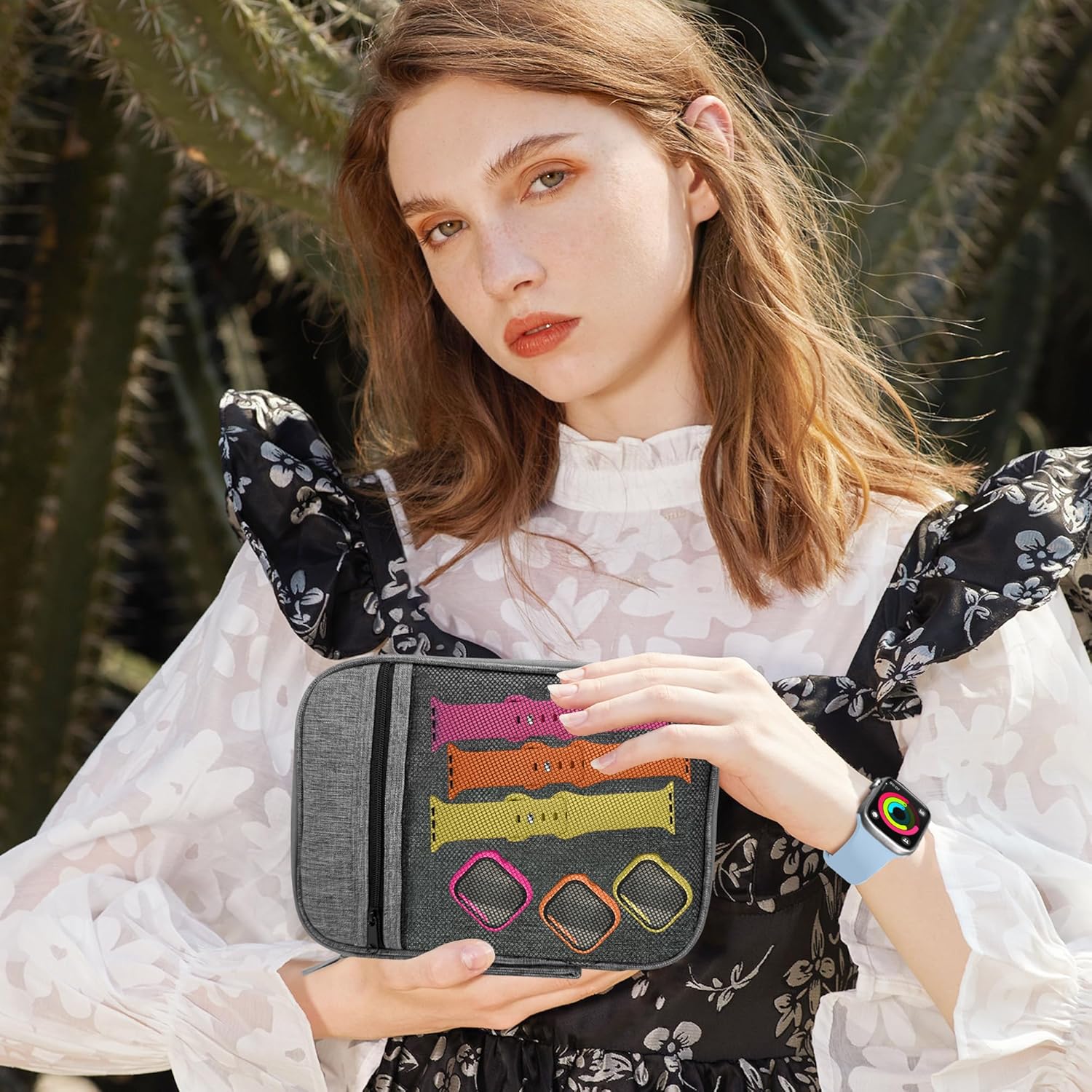 16 Pack Band Compatible with Apple Watch Bands 40mm 41mm 42mm 44mm 45mm 46mm for Women Men, Screen Protector Case Band&Organizer for iWatch Series 11 10 9 8 7 6 5 4 SE(Please select the correct size) - Image 6