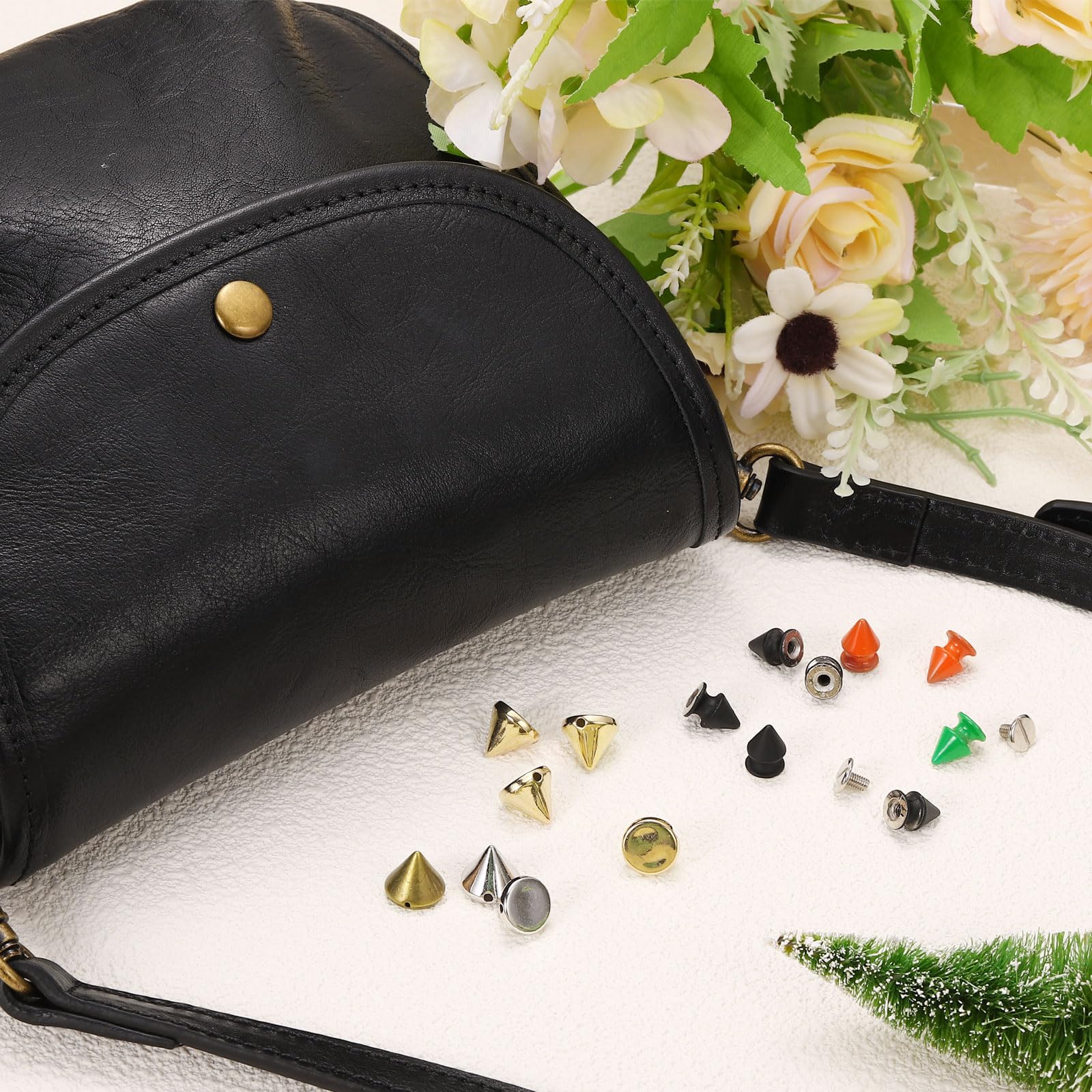 Amazon.com: uxcell 50Sets Cone Spike Stud Rivet, 8x12mm Screw Back