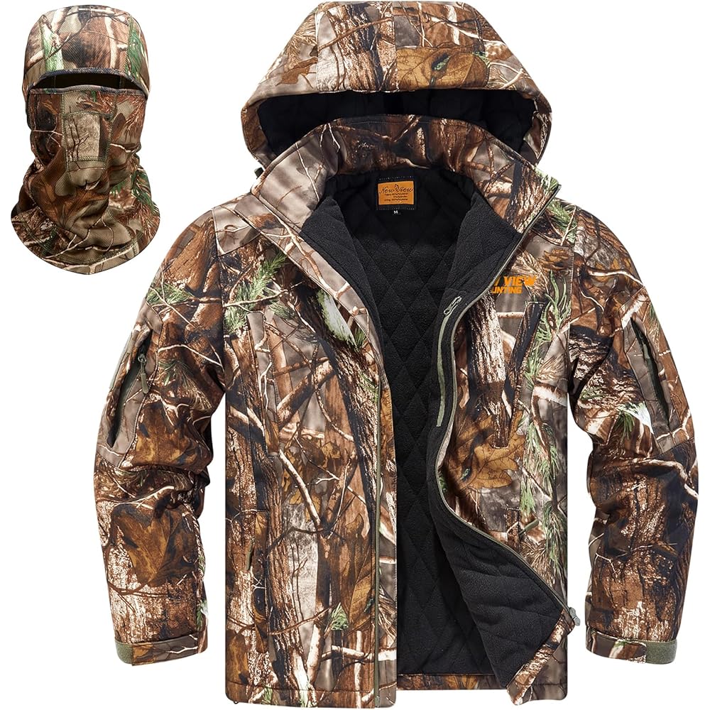 12/mo Finance NEW VIEW Thick Hunting Jacket Cold Weather Camo Hunting Coat, Insulated Hunting