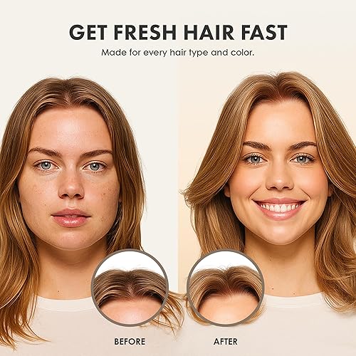 Miniatura 6 de Champú seco en polvo, ideal para cabello oscuro, rubio y graso, polvo corporal orgánico para mujeres y hombres, sin parabenos ni talco, sin