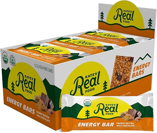 Kate's Real Food Organic Granola Bars PB Milk Choc (2.2 oz, Pack of 12)