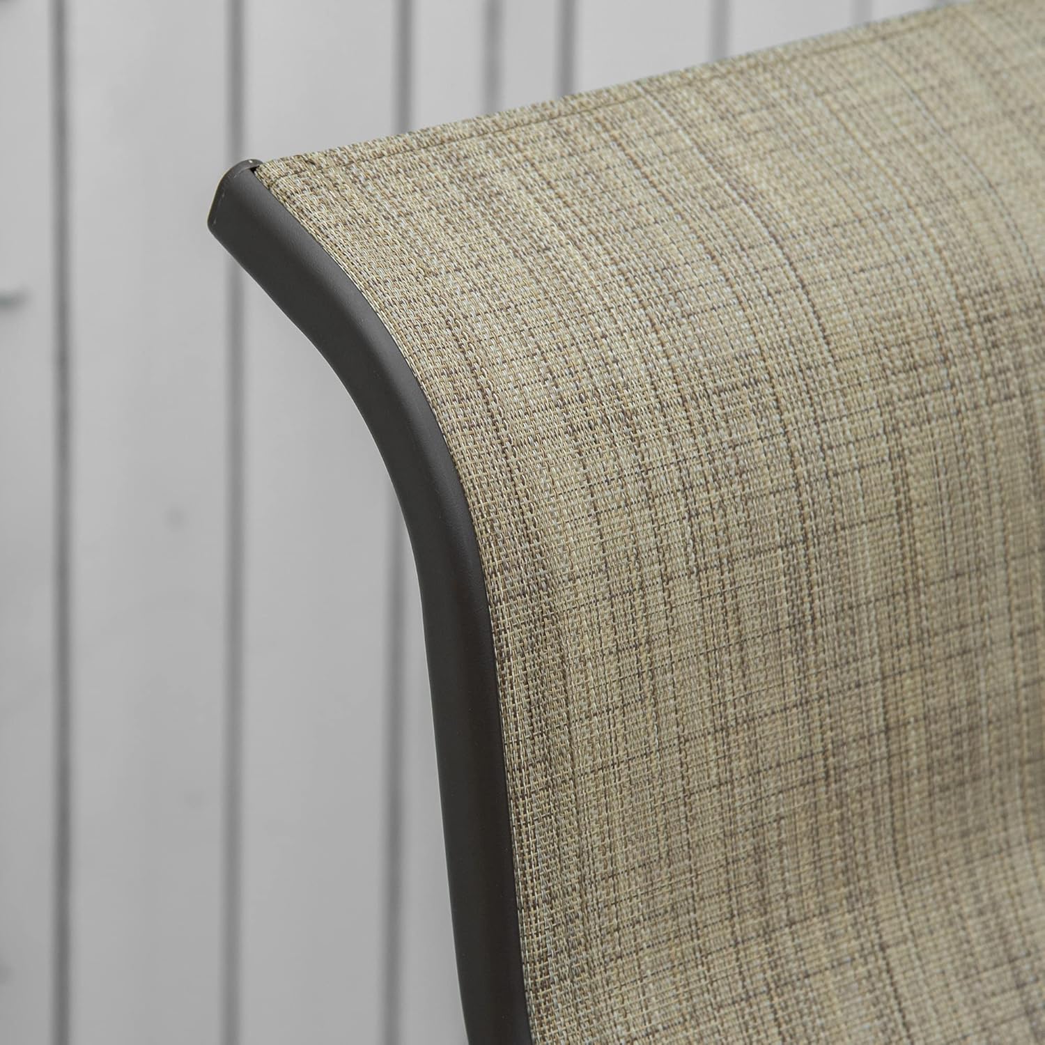 Outdoor Glider Chair, Gliders for Outside Patio with Smooth Rocking Mechanism and Lightweight Construction for Backyard, Tan