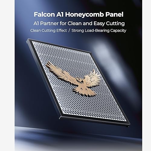 Miniatura 8 de Creality Mesa de trabajo de panal de abeja de 19.685 x 19.685 in, cama de panal láser para grabador láser, mesa de corte de panal de aluminio para